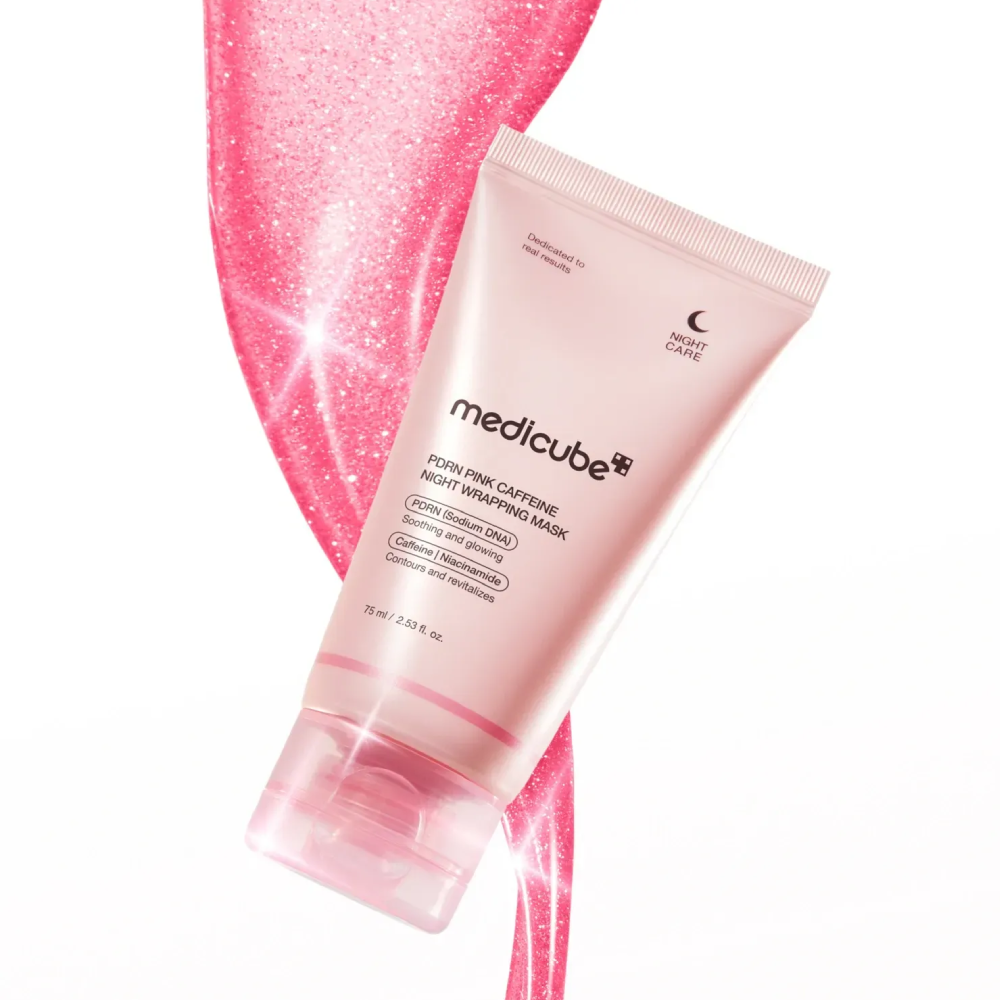MEDICUBE PDRN Pink Caffeine Night Wrapping Mask 75ml - Нічна маска-плівка з полінуклеотидами і кофеїном - фото №5 MEDICUBE PDRN Pink Caffeine Night Wrapping Mask 75ml - Нічна маска-плівка з полінуклеотидами і кофеїном - фото №5